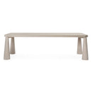 Classic Home Atrop 102" Solid Oak Dining Table – Milk White