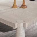 Classic Home Atrop 102" Solid Oak Dining Table – Milk White