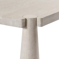 Classic Home Atrop 102" Solid Oak Dining Table – Milk White