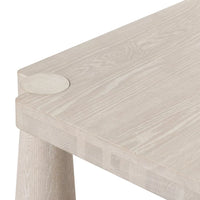 Classic Home Atrop 102" Solid Oak Dining Table – Milk White