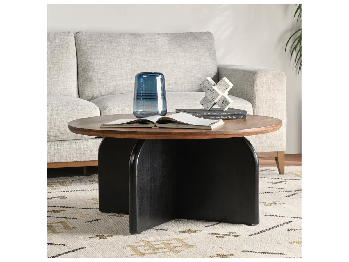 Penelope Round Mango Wood Coffee Table