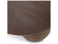 Ronda 36" Round Coffee Table – Pecan Brown