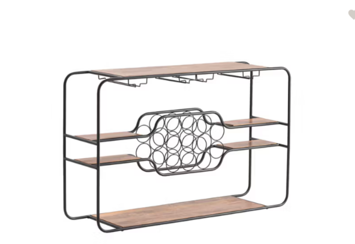 Crestview Collection Napa Wine Rack Console Table
