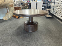 Liyana Solid Mango Wood Round Coffee Table – Natural Tan