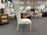 Vernon Dining Chair with Performance Fabric and Wood Base