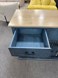 Feliz Three Drawer TV Console & Dog Crate
