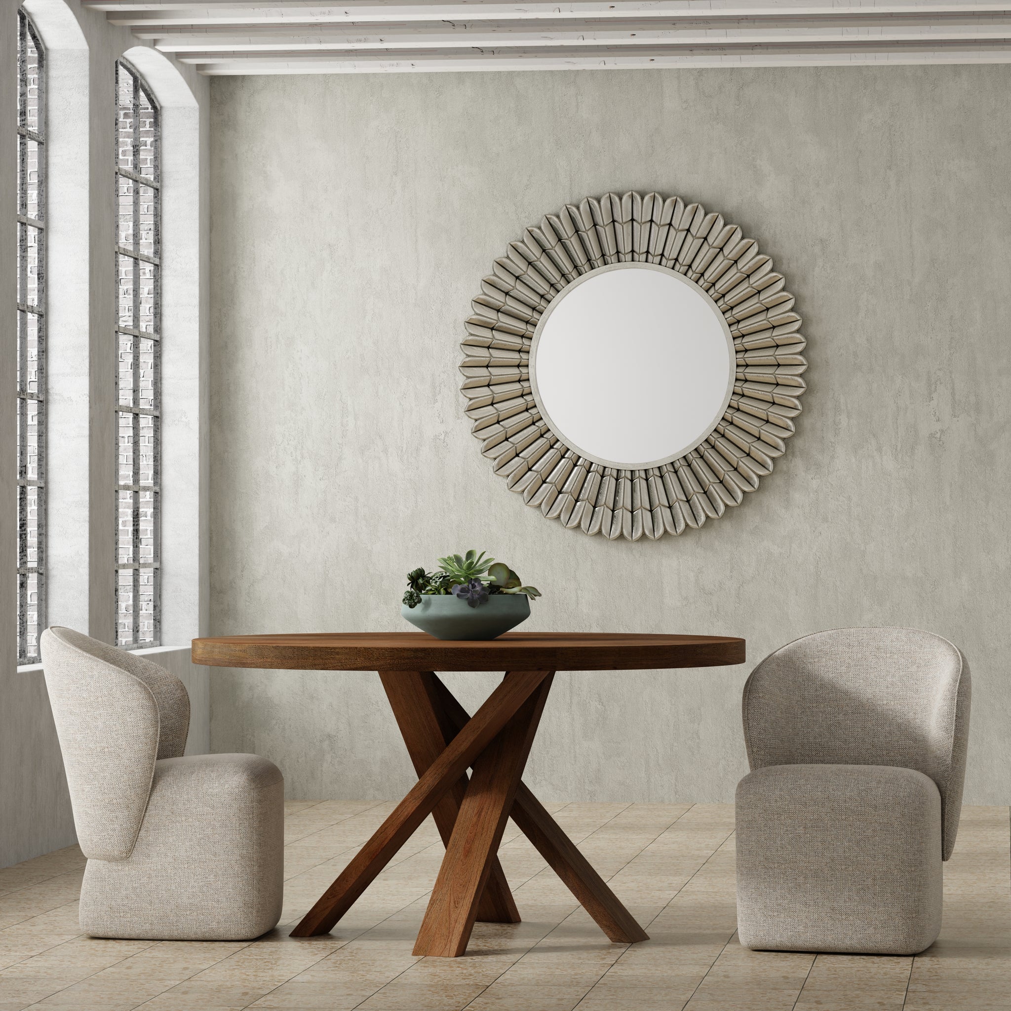 Art Deco-inspired Barrel Dining Chair Bongo Series