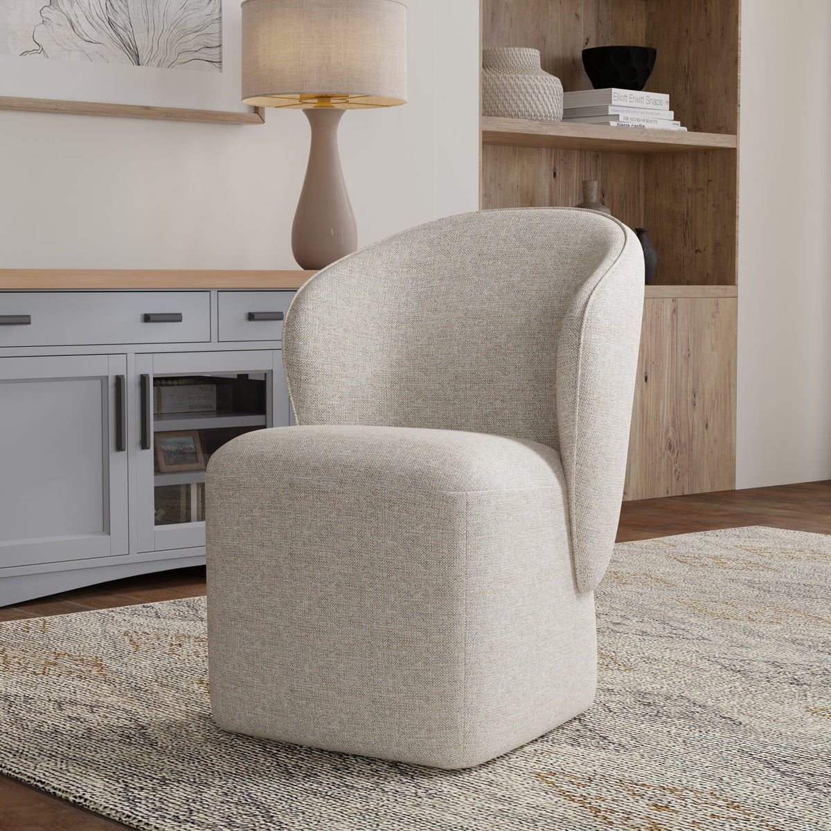 Art Deco-inspired Barrel Dining Chair Bongo Series