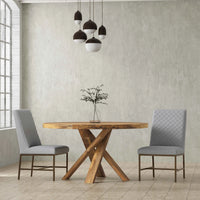 Crossings Downtown 60" Round Dining Table – Amber