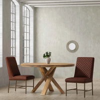 Crossings Downtown 60" Round Dining Table – Amber