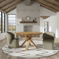 Crossings Downtown 60" Round Dining Table – Amber