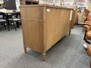 Whitmore 68” Six-Drawer Dresser – Claystone Honey Wood