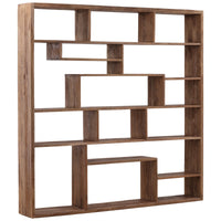 Mariz 87” Large Abstract Bookcase – Natural