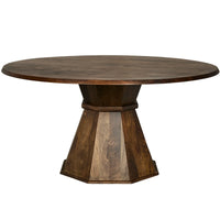 Crossings Portico 60” Round Dining Table – Hazelnut