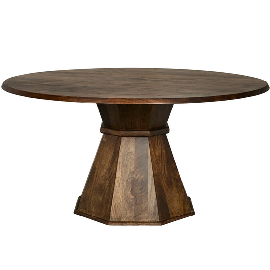 Crossings Portico 60” Round Dining Table – Hazelnut
