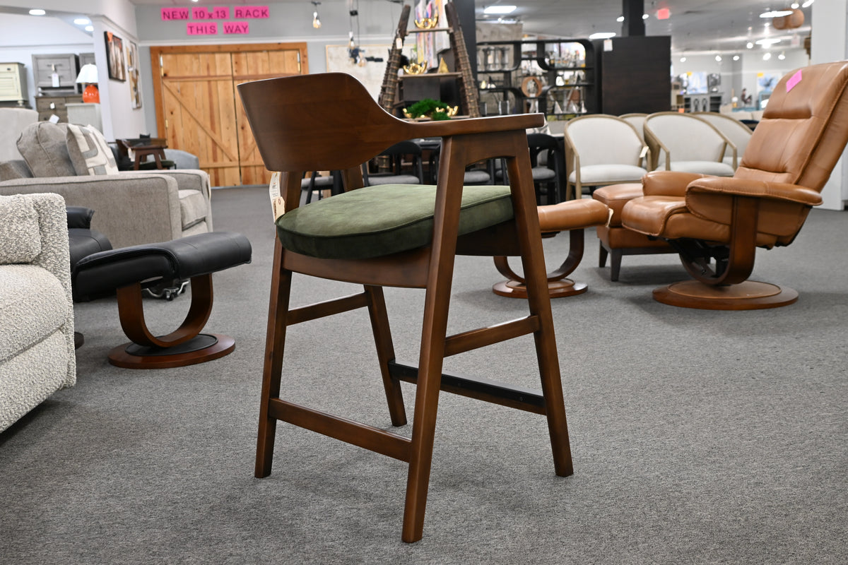 Wagner Java & Rainforest Upholstered Counter Stool