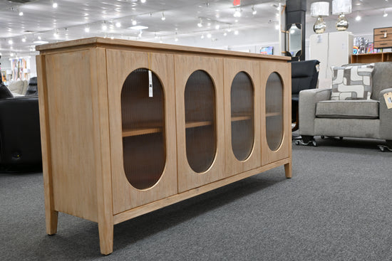 Cohen Brushed White 4-Door Cabinet