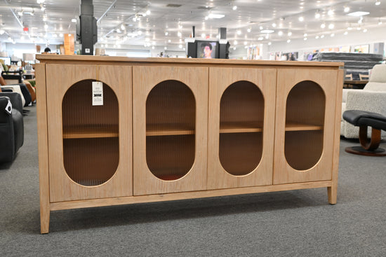 Cohen Brushed White 4-Door Cabinet