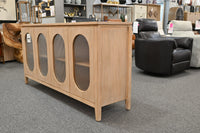 Cohen Brushed White 4-Door Cabinet