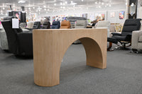 Berlin Brushed White Sculptural Console Table