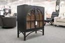 Victoria Black Arched Glass 2-Door Display Cabinet