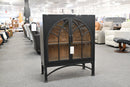 Victoria Black Arched Glass 2-Door Display Cabinet