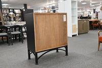 Victoria Black Arched Glass 2-Door Display Cabinet