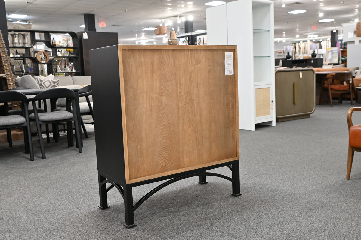 Victoria Black Arched Glass 2-Door Display Cabinet