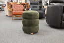 Cami Rainforest Green Sculptural Accent Ottoman