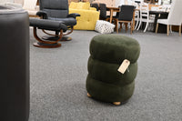 Cami Rainforest Green Sculptural Accent Ottoman