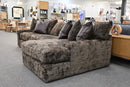 Anya 2-Piece Chaise Sectional – Luscious Chocolate
