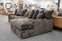 Anya 2-Piece Chaise Sectional – Luscious Chocolate
