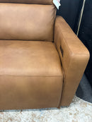 Power Reclining Leather Sectional with Power Headrests Adell Series
