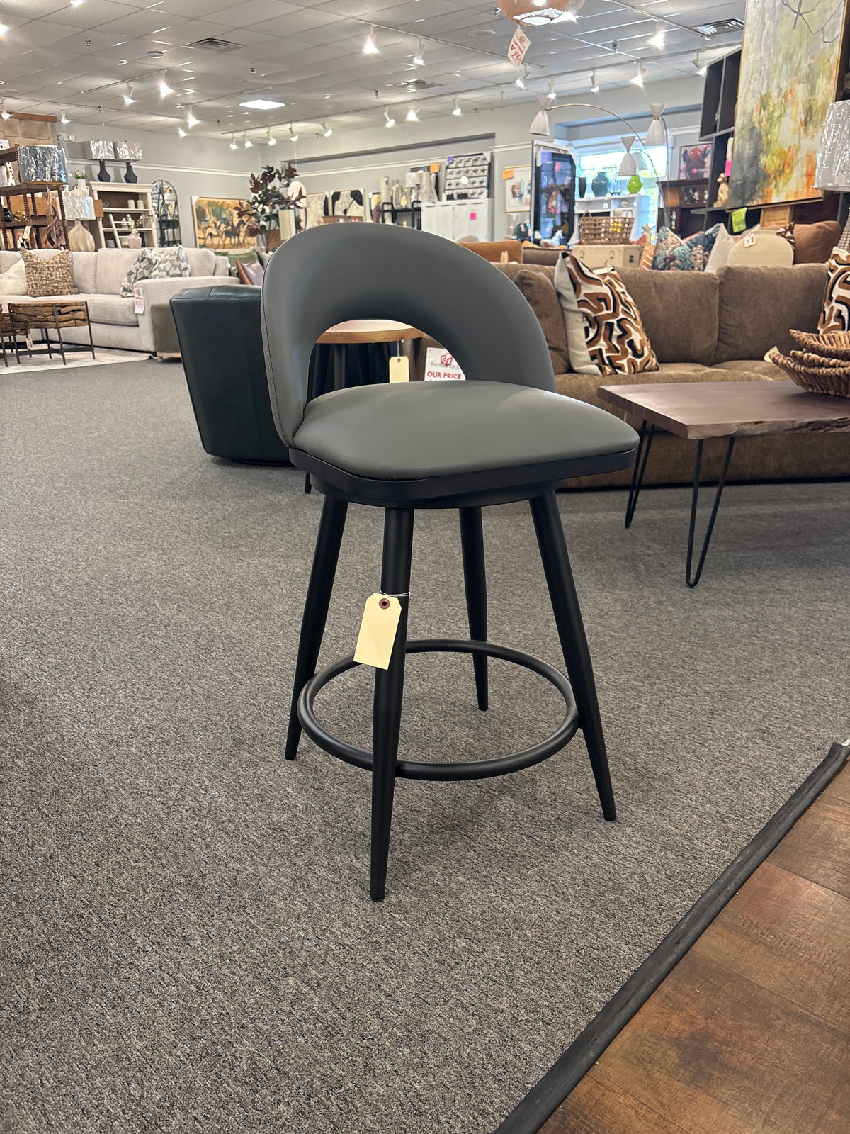 Charlotte Grey 26” Barstool