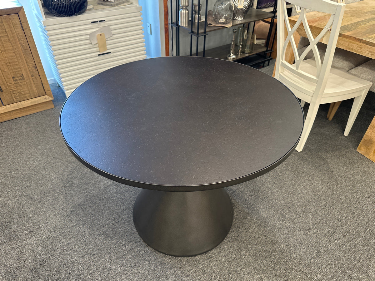 Catena 38” Round Bistro Table – Metallic Black