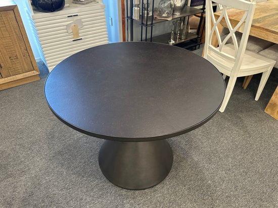 Catena 38” Round Bistro Table – Metallic Black