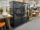 Carmel 55" Glass Display Cabinet – Black