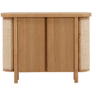 Elara Two-Door Sideboard with Cane Details – Natural