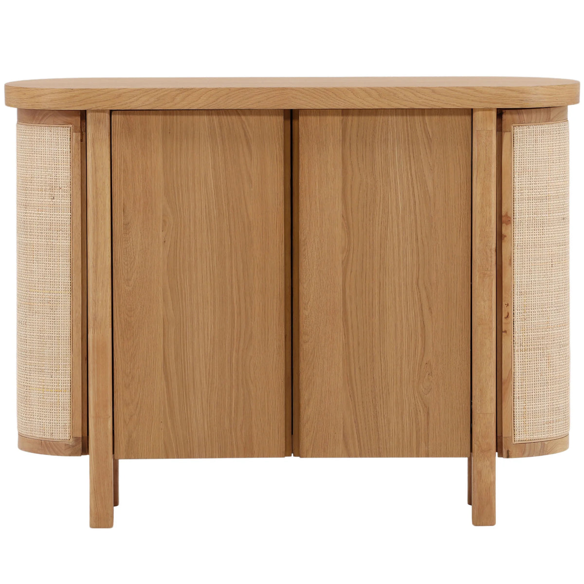 Elara Two-Door Sideboard with Cane Details – Natural