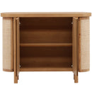 Elara Two-Door Sideboard with Cane Details – Natural