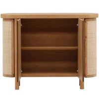 Elara Two-Door Sideboard with Cane Details – Natural