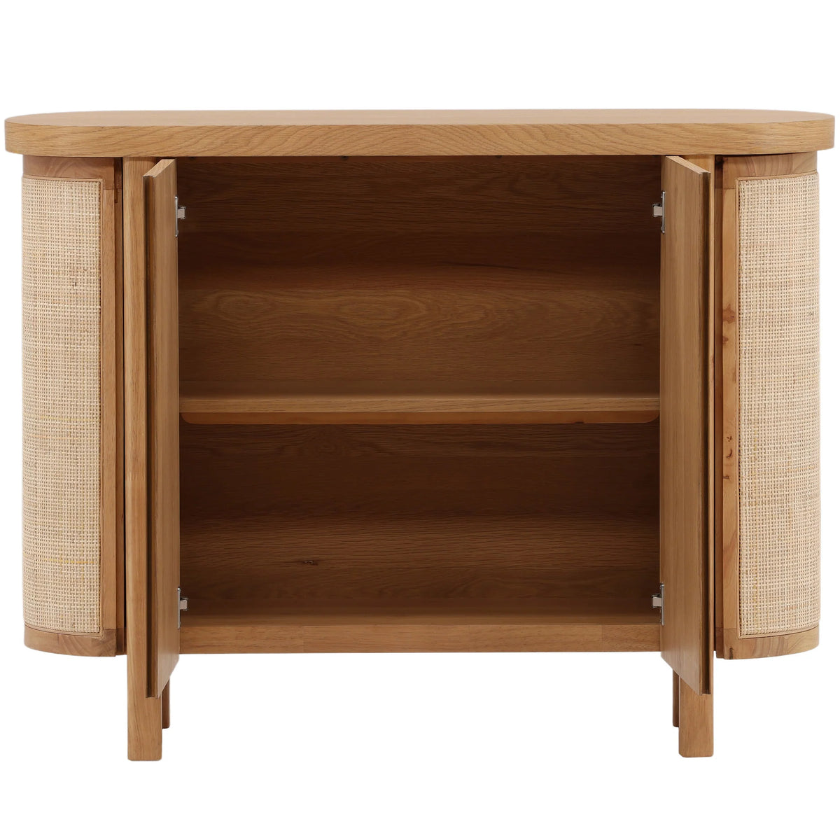 Elara Two-Door Sideboard with Cane Details – Natural