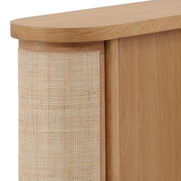 Elara Two-Door Sideboard with Cane Details – Natural