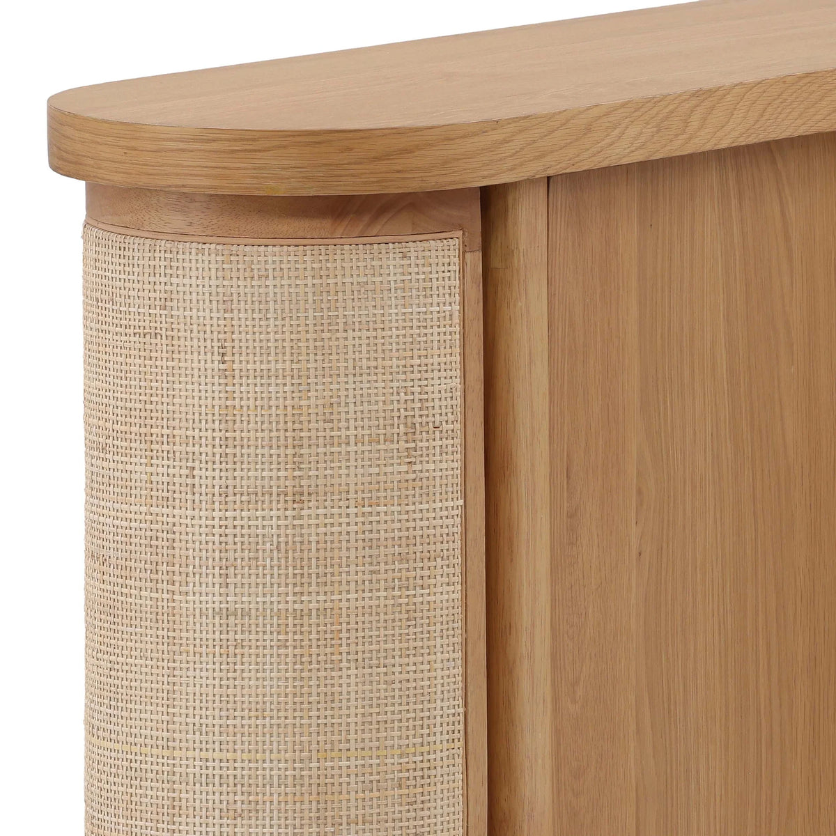 Elara Two-Door Sideboard with Cane Details – Natural