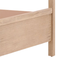 Emmalyn Upholstered Canopy Bed in Light Warm Wash