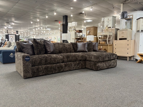 Anya 2-Piece Chaise Sectional – Luscious Chocolate