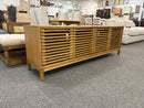 Tanner 78” Four-Door Ash Media Console – Flaxen