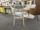 Keaton Dining Side Chair – White & Grey