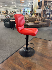 Bardot Red Adjustable Barstool