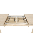 Haru 70"–102" Solid Acacia Extension Dining Table – Sand Wash